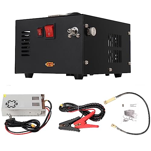 Tabodd Compressore D'Aria Ad Alta Pressione Pcp 300 W 30 Mpa/300 Bar/4500 Psi Portatile, Pompa Ad Aria Con Chiusura Manuale Per Bottiglia Di Gonfiaggi