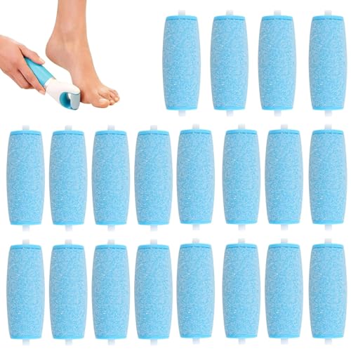 Yanbous Velvet Smooth (Azzurro) - Pedicure Cura Dei Piedi, Professionale Per Rimuovere Calli Elettricamente - Ricariche Delicate Per Una Pelle Morbida