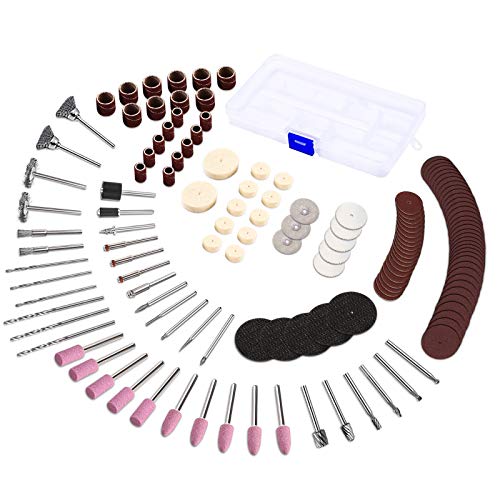 Goxawee 141 Pezzi Accessori Multifunzione Per Utensili Rotanti, Set Di Accessori Per Utensile Multifunzione, Per Intagliare, Tagliare, Incidere, Lucid