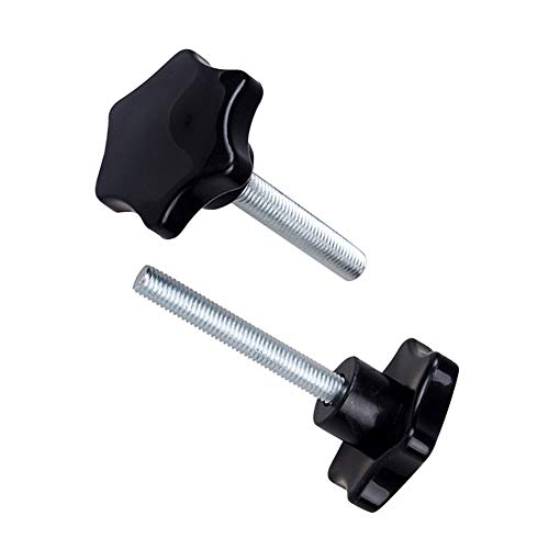 Yudesun Stella Testa Manopola De Serraggio Maniglia - M10 M12 4 Pezzi Esagonale Forma Di Stella Impugnature Plastica Mano Manopola Di Serraggio Manigl