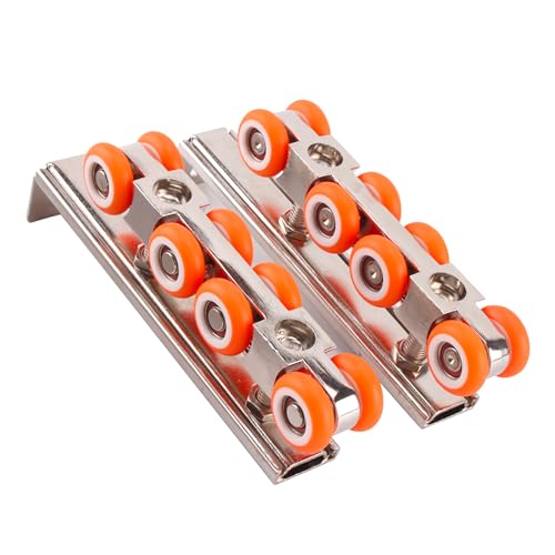Kit Porta Scorrevole, Guida Porta Scorrevole, Carrello Porta Scorrevole, Con Binario Porta Scorrevole, Adatto Per Porte In Legno, Porte In Vetro E Por