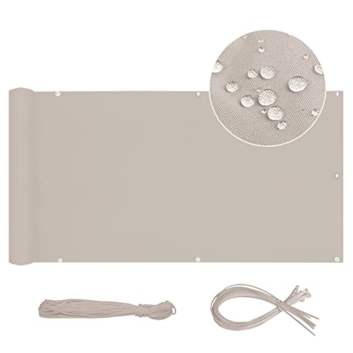 Sekey Frangivista Balcone Recinzione Protezione Della Privacy Schermo Telo Oxford 90 X 600Cm,Impermeabile Antivento Coprente Con Corda E Fascetta, Tau