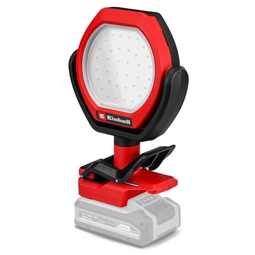 Lampada A Batteria Einhell Outdoor Gc-Ol 18/1500 Li-Solo Power X-Change (18 V, 1500 Lm, 7000 K, Portata 4 M, Testata Orientabile, 3 Stadi Di Illuminaz