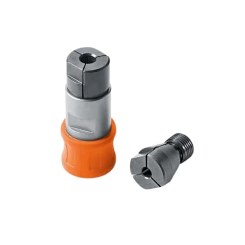Fein Adattatore Per Maschio Con 2 Pinze Di Serraggio Per Filettature M4/M5/M6/M8. Per Avvitatori A Batteria Fein Con Attacco Quickin/Quickin Max.