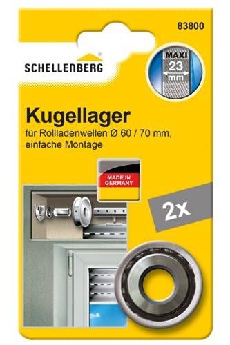 Schellenberg 83800 Cuscinetto A Sfera Per Tapparelle Maxi, 2 Pezzi