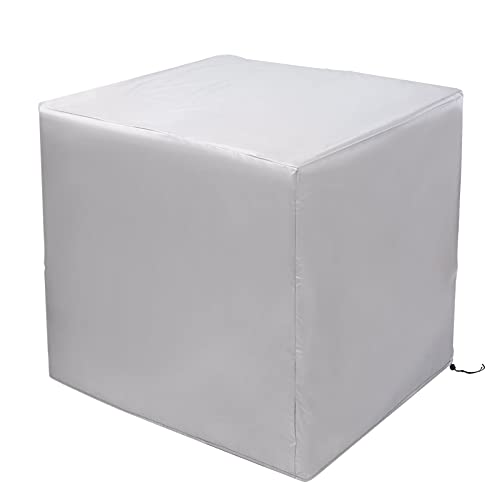 Yardwe Coperture Per Mobili Da Giardino Per Esterni Coprisedili Impermeabili Per Carichi Pesanti Copritavolo Quadrato E Coprisedia (90 X 90 X 90 Cm)