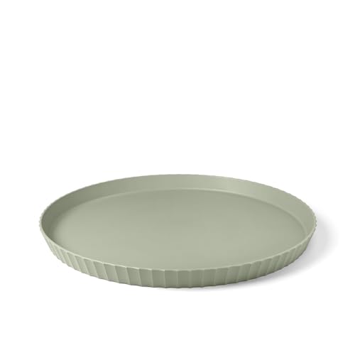 Blim Plus Vassoio Rotondo Di Design Atena Ø40Cm Verde Opaco (Forest) In Plastica 100% Riciclabile, Non Tossico, Lavabile In Lavastoviglie, Per Aperiti