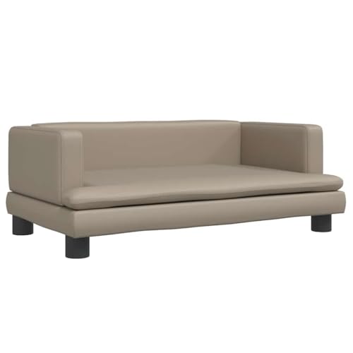 Vidaxl Lettino Per Cani Cappuccino 80X45X30 Cm In Similpelle, Letto Per Cani, Divano Per Cani, Divanetto Per Cani, Letti Per Cani