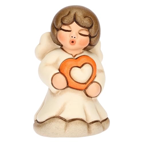 Thun - Angelo Sonnellino - Amore- Ceramica - Collezione Angeli - 4.3 X 3.8 X 7.1 Cm
