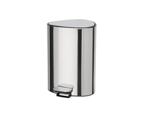 Joseph Joseph Easystore Luxe Pattumiera A Pedale, 5 Litri, Coperchio Con Chiusura Silenziosa, Secchio Rimovibile, Bagno, Camera Da Letto, Ufficio, Acc