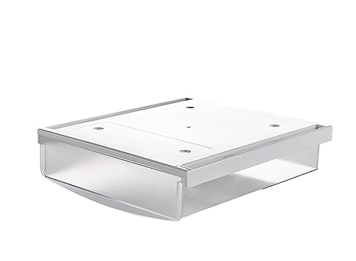 Tuka-I-Akut 3,5L Cassetti Sotto Scrivania, 24X21X8Cm Autoadesivo Nascosta Cassetto Sottostruttura, Organizzatore Per Scrivania/Mobile/Libreria/Mobile