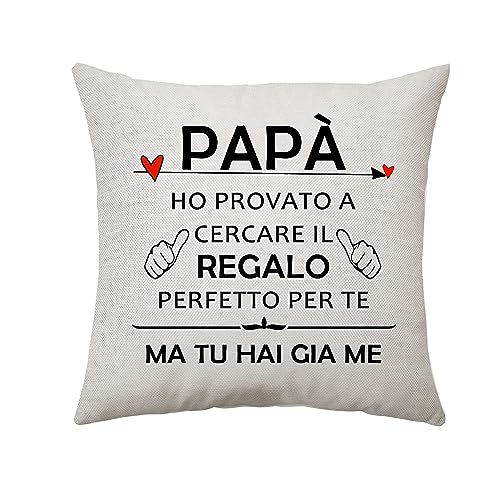 Aconesong Papa Federe Cuscini Divano 45X45 Divertenti Regalo Papa Compleanno Regalo Per Papa Natale Compleanno Festa Della Papa Utili Padre Idee Regal