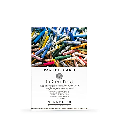 Sennelier Carta Per Pastelli - 16X24Cm (6.5X9.5In), 12 Fogli, 360G/M²
