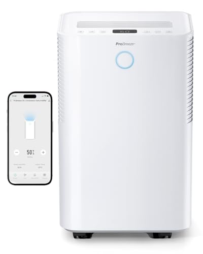 Pro Breeze Omnidry Deumidificatore Compressore Intelligente 20L/G Con Serbatoio Da 4L E Wifi, Asciugatura Vestiti, Sensore Di Umidità, Timer 24H, Moda