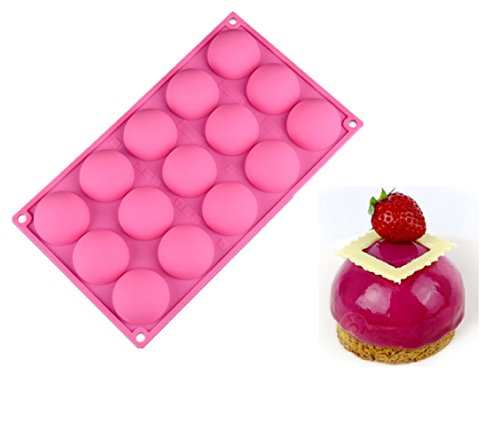 Sweet Candy Bakery Mezze Sfere 5 Cm Stampo Per Cioccolatini In Silicone A Forma Di Semicerchio, A Forma Di Sfera