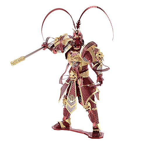 Piececool 3D Metal Puzzle Mech Warrior, Modello Guerriero Bastone Di Ferro 3D Puzzle Metallo 340 Acciaio Inossidabile, 1:1 Ripristina, Regalo Di Compl