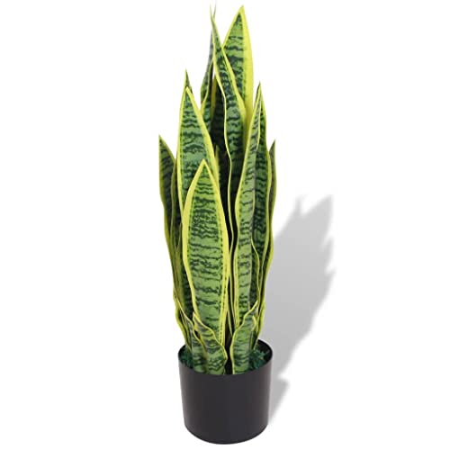 Vidaxl Sansevieria Pianta Artificiale Vaso 65 Cm Verde Fiori Finti Arredo Casa