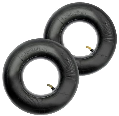 Uqtuko Camera D'Aria Per Carriola 4,10/3,50-4, 2 Pezzi Camere D'Aria Per Carriole Con Valvola Pneumatica Tr87 Per Carriole, Carrelli Da Giardino, Tosa