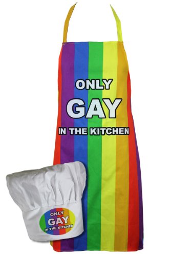 Ckb Gift House International Iggi - Grembiule Da Cucina Con Scritta Only Gay, Con Cappello