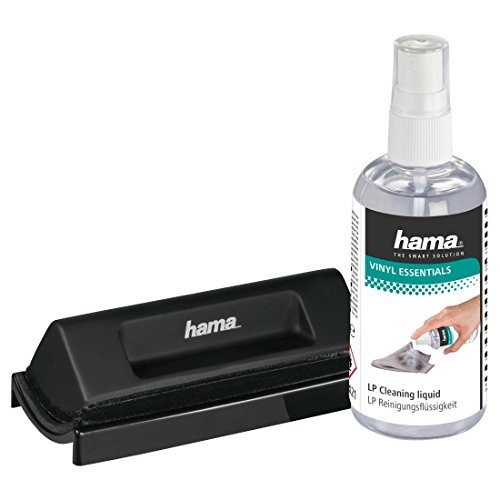 Hama 181421 Set Pulizia Con Liquido Da 100 Ml E Spazzola Per Dischi Vinile