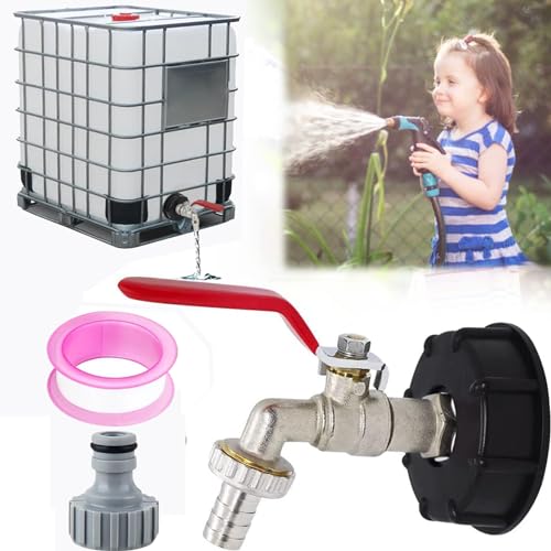 Ibc, Accessori Per Serbatoio, Rubinetto Ibc, 1/2 Pollici, Ibc 1000 L, Accessori Per Serbatoio Dell'Acqua In Ottone, S60 X 6 Ibc, Rubinetto Per Serbato