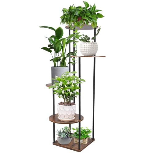 Diealles Shine 5 Livelli Porta Piante Da Interno, Portavasi Moderno 105Cm, Supporto Per Piante Per La Decorazione Di Interni Ed Esterni Balcone Giardi
