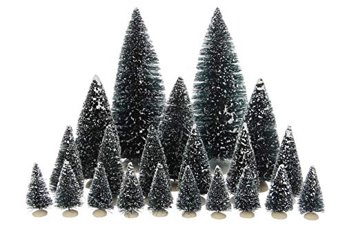 Edelman Innevato Assortiti – 21 Pezzi – Dimensioni 22 X 8 Cm Natale Alberi, 8711473038200, Multicolore