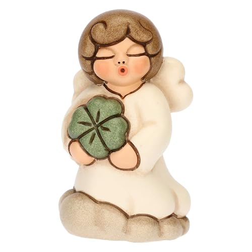 Thun - Angelo Sonnellino - Fortuna - Ceramica - Collezione Angeli - 4.3 X 3.8 X 7 Cm