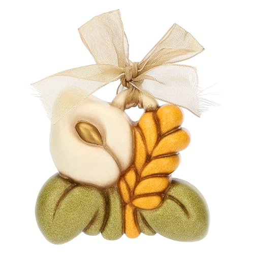 Thun - Mini Formella Calla E Spiga - Ceramica - Collezione Bomboniera - 7.2 X 6.5 X 3 Cm