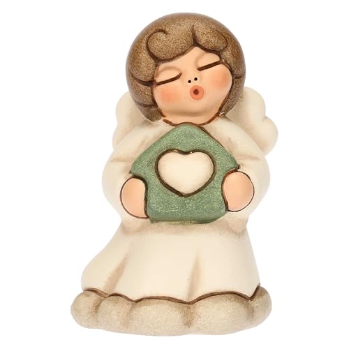 Thun - Angelo Sonnellino - Protezione - Ceramica - Collezione Angeli - 4.7 X 4 X 7.1 Cm