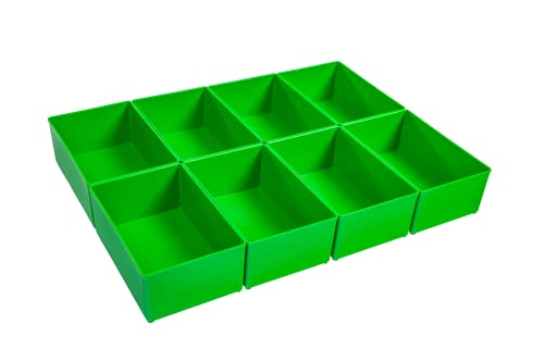 Bs Systems Insetbox D3 Verde Bss (8 Pezzi) Per L-Boxx