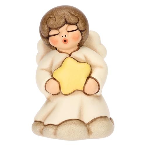 Thun - Angelo Sonnellino - Dolci Sogni - Ceramica - Collezione Angeli - 4.5 X 4.1 X 7.1 Cm