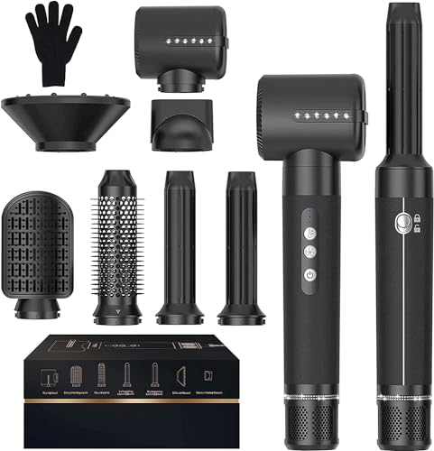 Asciugacapelli Air Styler 7 In 1, 2024 New 110000 Giri/Min Asciugacapelli Multifunzione Con Spazzola Lisciante, Ferro Arricciacapelli Ad Aria Calda, S