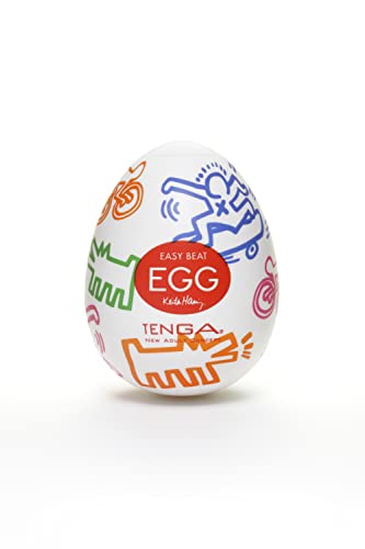 Tenga Keith Haring Egg Street - Masturbatore Per Tutte Le Dimensioni, Con Lubrificante