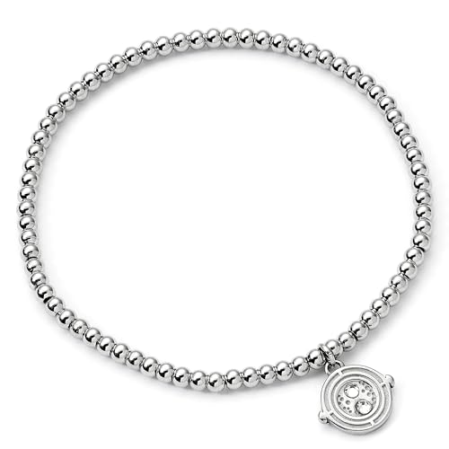 Harry Potter Bracciale Con Perline Giratempo In Acciaio Inossidabile, Misura Unica, Acciaio Inossidabile, Nessuna Pietra Preziosa