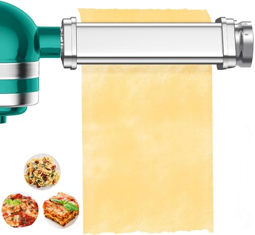Spremiasta Pasta Accessorio Pasta In Acciaio Inossidabile Per Macchina Per Pasta Per Kenwood Kvc/Kvl, 8 Spessori Regolabili, Argento Accessorio Per Pa