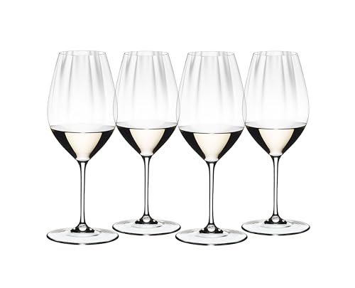 Riedel Performance Riesling - Set Di 4 Bicchieri Da Vino In Cristallo Trasparente, Prodotti A Macchina