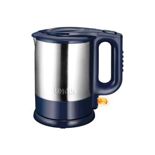 Unold 18018 Kettle - Bollitore Elettrico In Acciaio Inox, Blu 1,5 L, Spina Europea, 2200 W, Bollitore Flash, Base In Acciaio Inox Girevole A 360°, Pro