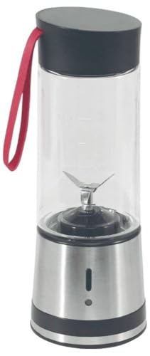Alpina Smoothie Maker To Go 300 Ml – Blender Usb Ricaricabile – Frullatore Portatile Per Frullati Da 125 W – Frullatore In Acciaio Inox A 1 Velocità –