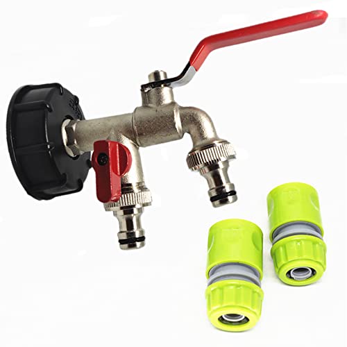 Toosoar 1/2" Ibc Adattatore Serbatoio Acqua, Ibc Rubinetto Giardino, Ibc Serbatoio D'Acqua S60X6 Filetto Grosso, Ibc In Ottone Adattatore, Per Serbato
