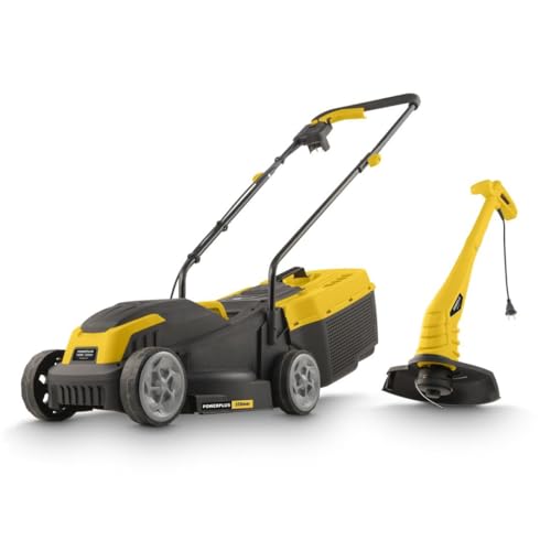 Powerplus Tosaerba Elettrico E Tagliaerba Powxg62205T – Tosaerba Con Diametro Di 1300 W E 320 Mm E Tagliaerba Con Diametro Di 250 W E 220 Mm, Attrezzi