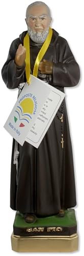 Statua San Pio (Padre Pio) Di Pietrelcina In Resina Cm 30 - Made In Italy
