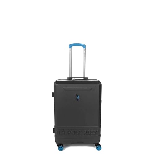 U.S. Polo Assn. Bagaglio A Mano Trolley Nero Rigido Tsa Abs Valigia 4 Ruote Viaggio