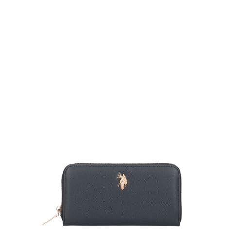 U.S. Polo Assn. Portafoglio Donna Jones Large Zip Around Rosso Biscotto Beige Nero Bianco Blu Skyway Cielo Blu Navy (Blu Navy)