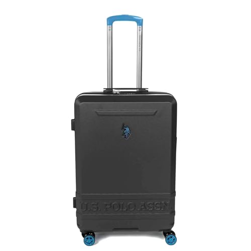 Trolley Medio Us Polo Assn Nero Stewart Valigia Media M Rigida Abs Tsa Antigraffio