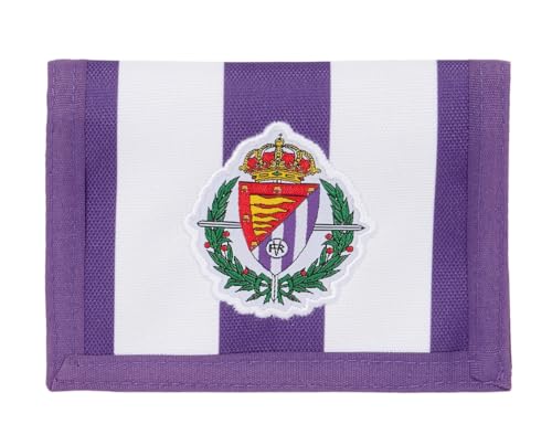 Safta Real Valladolid - Portafoglio Con Testiera, Portafoglio Portafoglio, Comodo, Versatile, Qualità E Resistenza, 12,5 X 9,5 Cm, Viola/Bianco, M, Ca