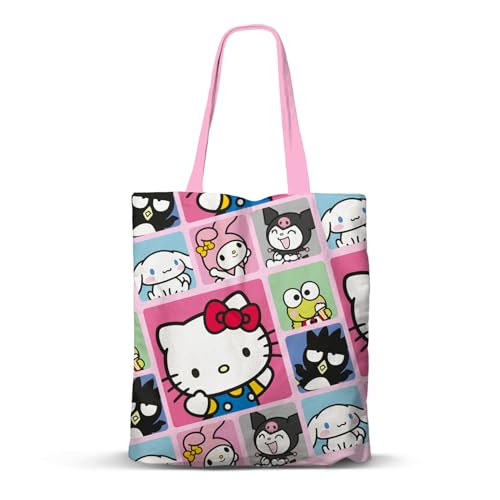 Karactermania Sanrio Hello Kitty Panels-Borsa Della Spesa Shopping Fan, Multicolore, 33 X 40 Cm