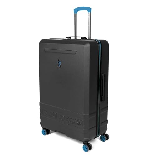 Trolley Grande Us Polo Assn Nero L Stewart Valigia Grande Bagaglio Rigido Antigraffio Abs Tsa