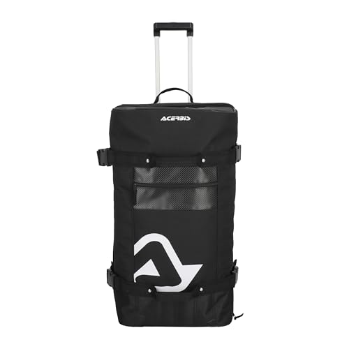 Acerbis X-Trip Borsone Da Viaggio Con Ruote, 105 Litri, 75X40X35 Cm, Nero Con Logo