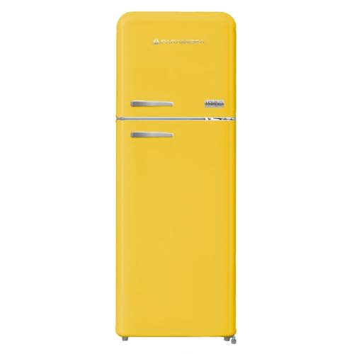 Pyramidea Frigorifero Vintage Colorato Giallo Doppia Porta Ventilato 240 L Lordi (206 L Netti) Mambo2402Y